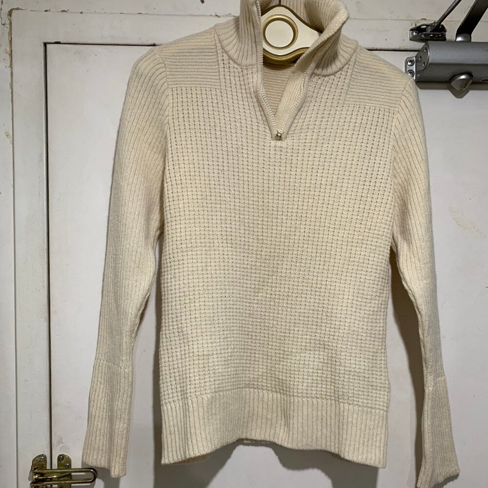 NEW HH HALF ZIPPER TURTLENECK KNITTED WOOL SWEATERS SIZE M